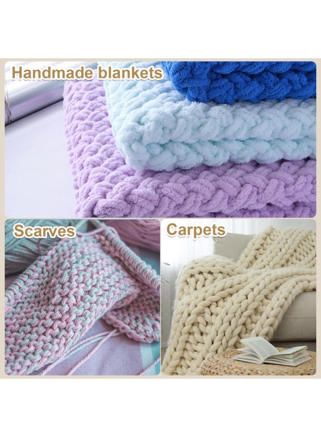 Alize buffy Threads 5 Pieces 55, White Puffy Yarn Chunky Finger, Craft Finger Knitting Loopy Yarn Soft and Light Material, Perfect for DIY Hand Woven Knitting Crafts Supplies - Image 5